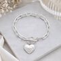 Mother And Daughter Forever Linked Heart Toggle Bracelet, thumbnail 1 of 7