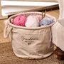 Personalised Knitting Storage Basket, thumbnail 1 of 5