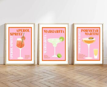 Cocktail Print Set, 3 of 4
