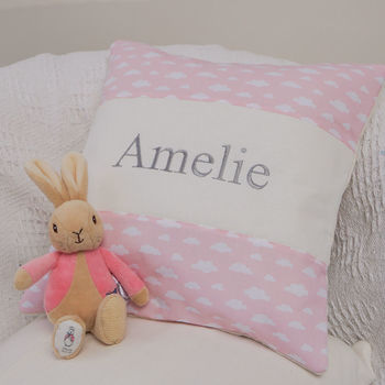 Cloud Name Cushion Baby Pink, 5 of 12