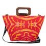 Handbag Tote Wooden Handle, thumbnail 2 of 7