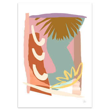 Tropical Leaf Abstract Tropicus Art Print, 3 of 7