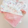 Personalised Wildflower Organic Muslin Baby Blanket, thumbnail 1 of 6