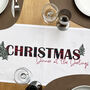 Personalised Tartan Christmas Table Runner, thumbnail 3 of 6