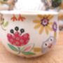 Open Sugar Bowls In Patchwork Owls Design, thumbnail 2 of 12