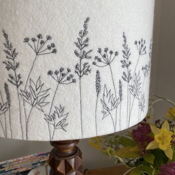 Hedgerow Embroidered Lampshade, 3 of 6