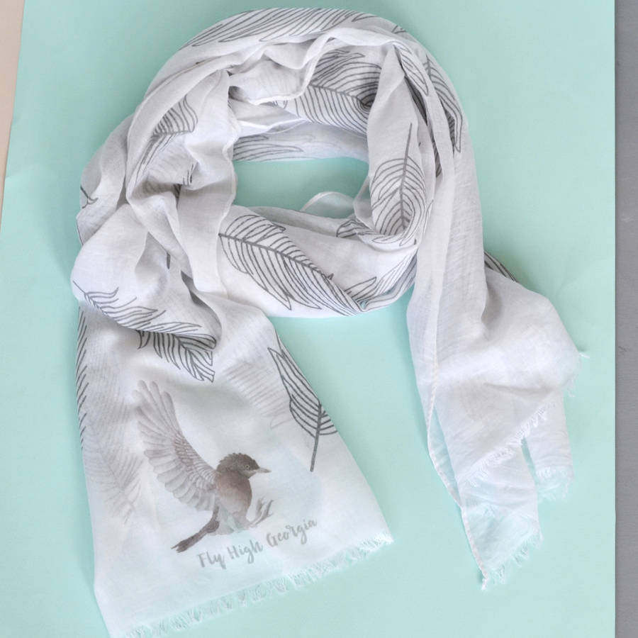scarf of feathers