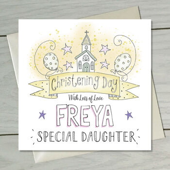 Christening Personalised Card, 3 of 4