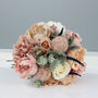 Blush Pink And Peach Bridal Artificial Flower Bouquet, thumbnail 2 of 12