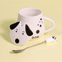 G Decor Dog Ceramic Tea Coffee Mug With Matching Lid, thumbnail 5 of 6