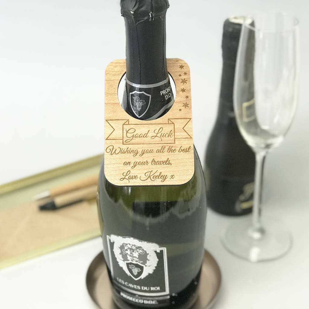 Personalised Good Luck Bottle Label, 1 of 8