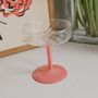 Pink Twirl Coupe Champagne Glass, thumbnail 1 of 3