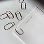 Large Metal Gold Paper Clips, Set Of 25, thumbnail 1 of 4