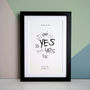 Personalised Wedding And 1st Anniversary Gift Print, thumbnail 2 of 4