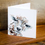 Inky Sheep Blank Greeting Card, thumbnail 3 of 4