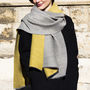 Personalised Pleated Cashmere And Modal Scarf Shawl, thumbnail 1 of 12