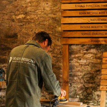 Engraved Two Tier Hanging Signpost, 10 of 11