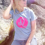 Neon Zodiac Star Sign Women's T Shirt, thumbnail 1 of 7