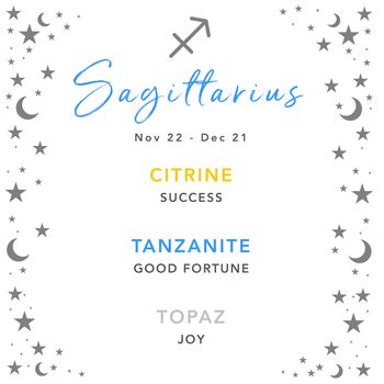 Sagittarius Zodiac Crystal Bracelet Birthday Gift For Her, 7 of 7