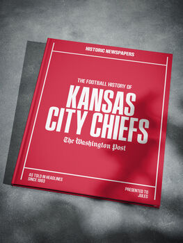 Kansas City Chiefs Personalised Gift Newspaper Book, 9 of 12