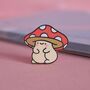 Mushroom Enamel Pin | Cute Pin Badges, thumbnail 4 of 5