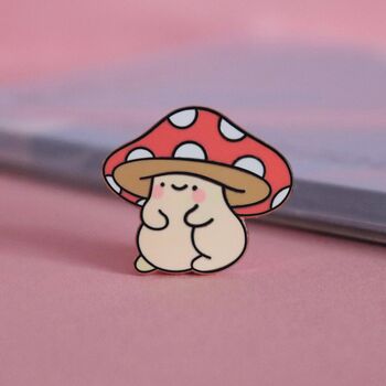 Mushroom Enamel Pin | Cute Pin Badges, 4 of 5