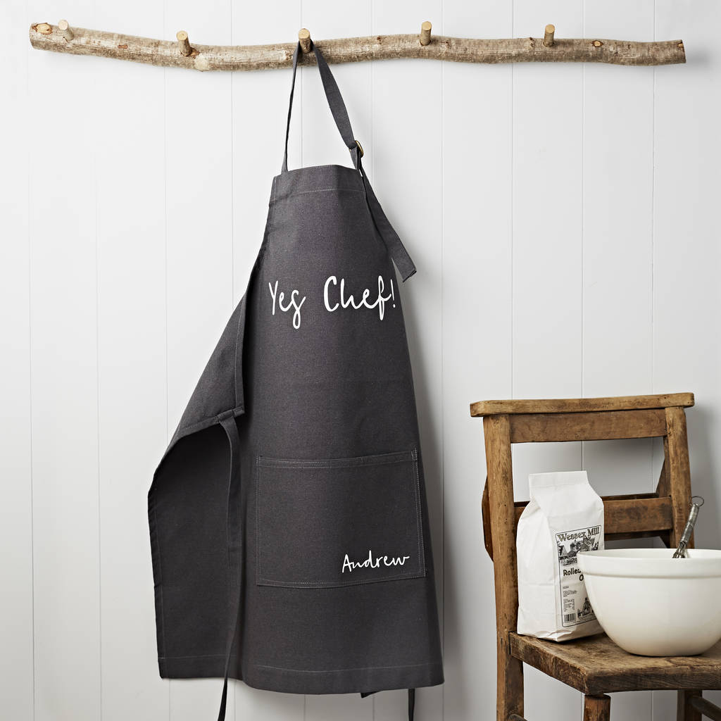 Yes Chef! Canvas Apron By Tillyanna