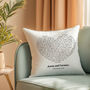 Personalised Heart Song Lyrics Cushion, thumbnail 3 of 6