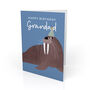 Grandad Cute Walrus Birthday Card, thumbnail 1 of 4