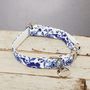 The Richmond Blue And White Floral Dog Collar Lead Set, thumbnail 4 of 5