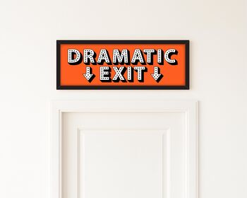Dramatic Exit Framed Hallway Print, 9 of 10