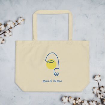 'Mama On The Move' Large Organic Tote Bag, 3 of 3