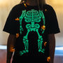 Halloween Glow In The Dark Skeleton T Shirt, thumbnail 2 of 6