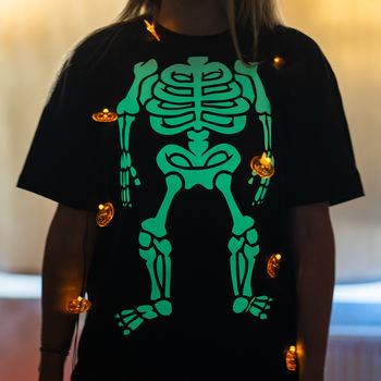 Halloween Glow In The Dark Skeleton T Shirt, 2 of 6