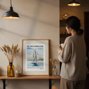 Personalised Ordination Sail Print Ordination Gift, 3 of 8