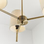 Three Light Shaded Chandelier, thumbnail 6 of 12