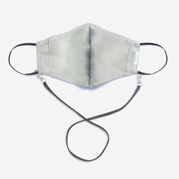 Blue Skies Silk Face Mask With Lanyard, 5 of 6