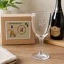 Engraved Wine Glass Personalised Gift For 60th Birthday, thumbnail 1 of 8