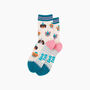 Party Dogs Bamboo Socks In Cream, thumbnail 3 of 4