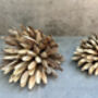 Set Three Handmade Hedgehog Ornaments Coconut, thumbnail 11 of 12