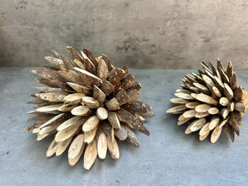 Set Three Handmade Hedgehog Ornaments Coconut, 11 of 12