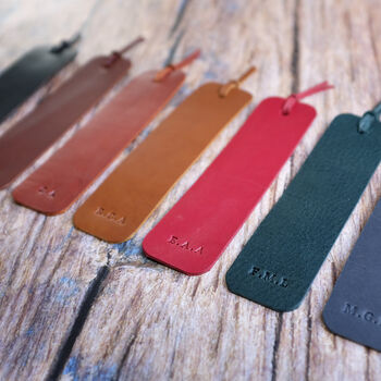 Personalised Leather Bookmark, 2 of 6