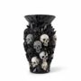 Black And Silver Skull Vase, thumbnail 3 of 7