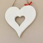 Extra Large Vintage Hand Painted Heart, thumbnail 2 of 3