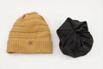 Satin Lined Slouch Beanie, 6 of 6