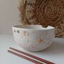 Pink Splashed Ramen Bowl With Chopsticks, thumbnail 5 of 7