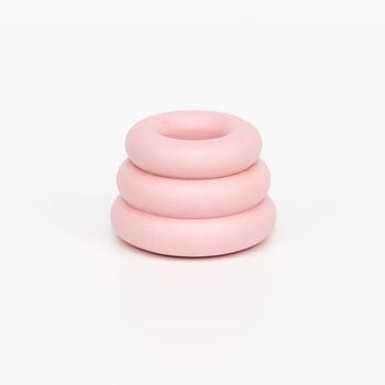 Triple O Candleholder: Baby Pink, 2 of 4