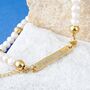 Engraveable Freshwater Pearl Necklace, thumbnail 4 of 9