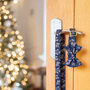 Navy Mistletoe Dog Collar, thumbnail 3 of 12