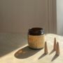 Californian Sage Incense Cones In Amber Glass Jar, thumbnail 2 of 4